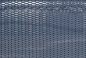 Preview: Gartenstrandkorb Classic Halbliegemodell, 2-Sitzer, PVC-Kunststoffgeflecht blau mit weißen Nadelstreifen Stoff-Dessin: 118