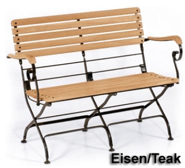 Oxford Eisen Teak Klappbank