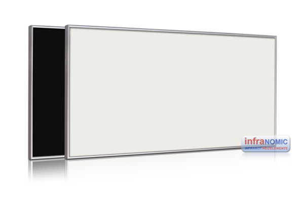 Glas front in Schwarz oder Weiß
